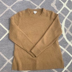 J Crew Factory crewneck sweater in extra soft yarn Heather Acorn sz 10
